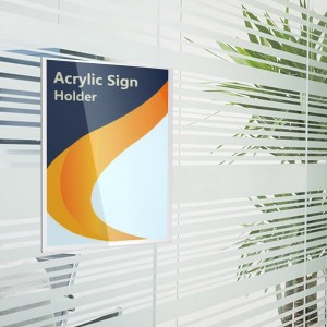 A4 acrylic U-shaped poster set horizonta