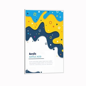 A4 acrylic U-shaped poster set vertical