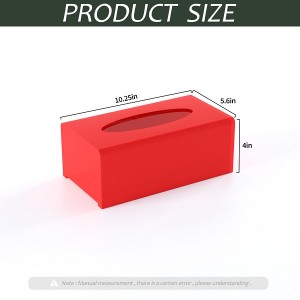 Acrylic Tissue Box - Pull-Style for Home and Office size