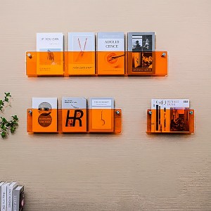 Acrylic bookshelf wall-mounted home