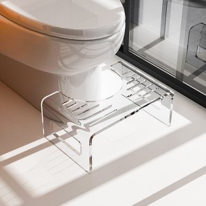 Acrylic custom transparent toilet stool