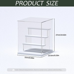 Acrylic customizable transparent figure storage rack size