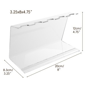 Acrylic tableware display stand in the kitchen size