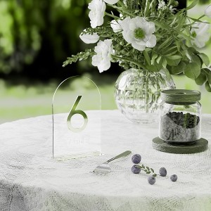 Elegant Acrylic Wedding Table Sign - Perfect for Reception Decor