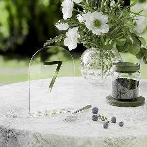 Elegant Acrylic Wedding Table Sign - Perfect for Reception Decor