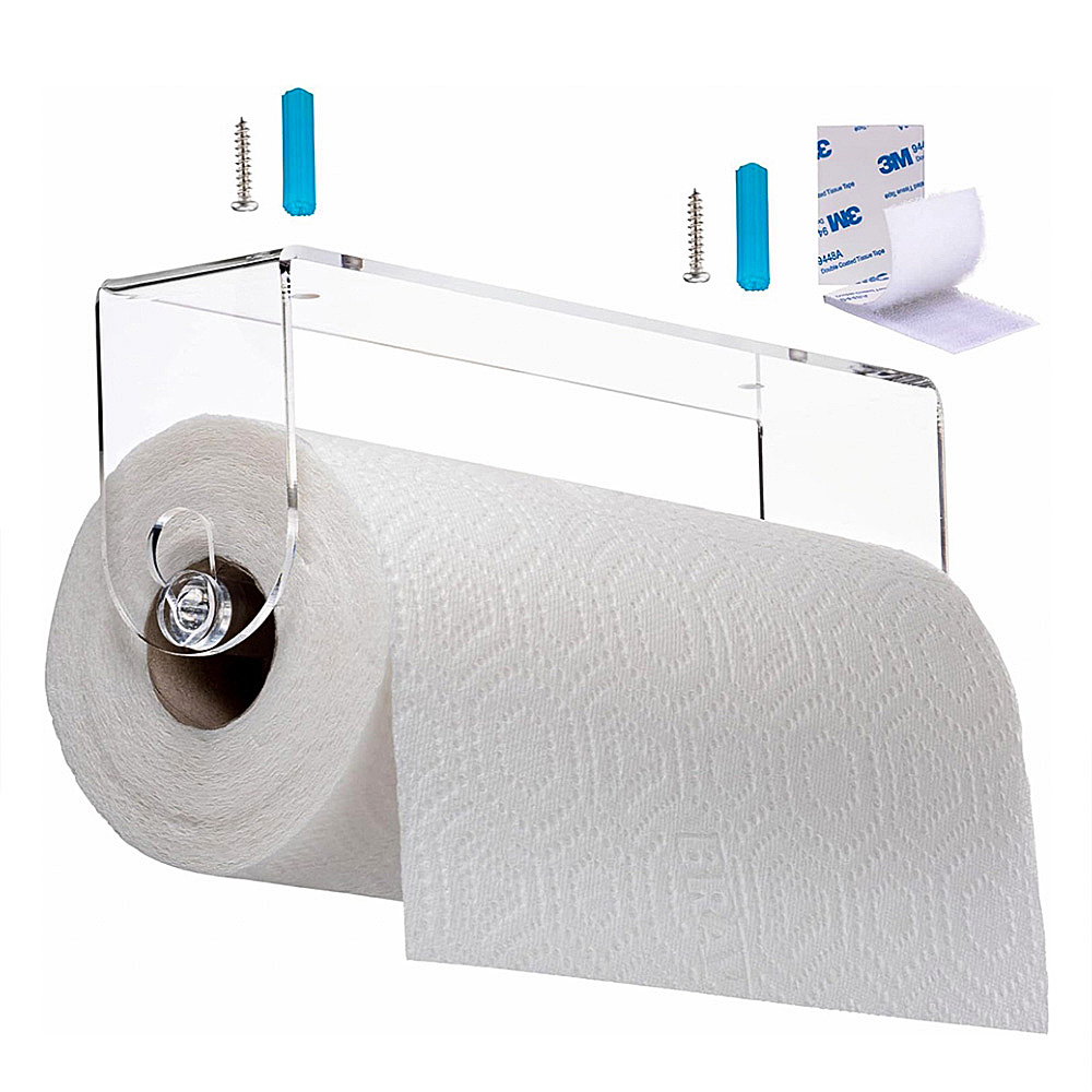 Xinquan Acrylic Kitchen Paper Towel Roll Rack