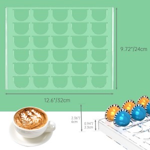 Xinquan Acrylic Coffee Capsule Tray Storage for 30 Pods