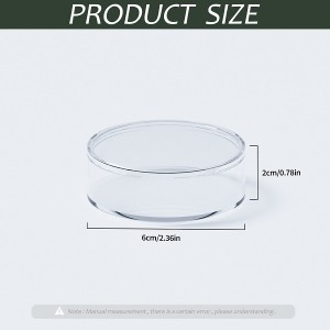 Xinquan Acrylic Round Organizer ទំហំ 2cm