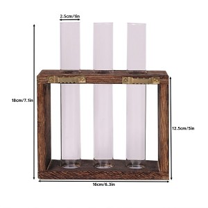 Xinquan Acrylic Triple-Tube Wall Vase Modern Floral Ifihan iwọn