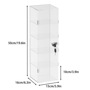 Xinquan Customizable Acrylic Display Case ມີຂະຫນາດລັອກ