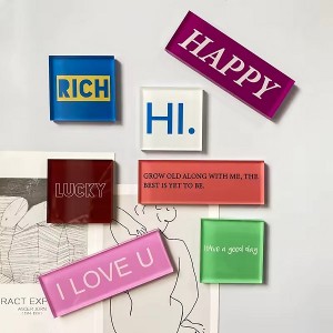 Xinquan customizable personalized designed acrylic refrigerator magnets