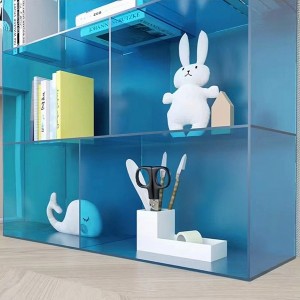 Acrylic transparent storage rack nagkalain-laing opisina